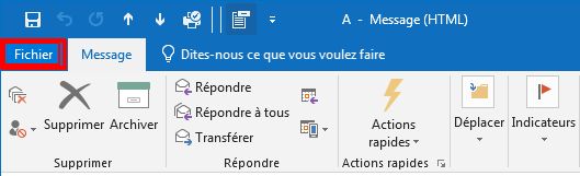 stop le spam dans mon outlook