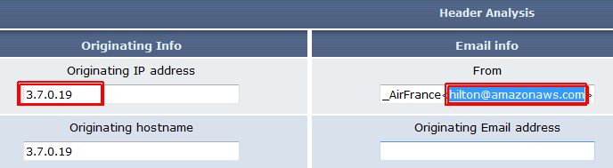 spam dans outlook recherche IP scan