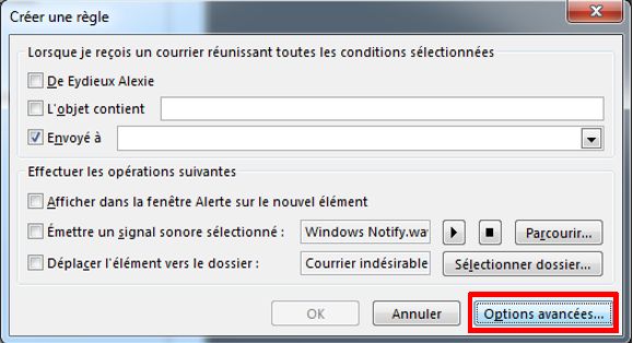 spam dans outlook recherche IP scan