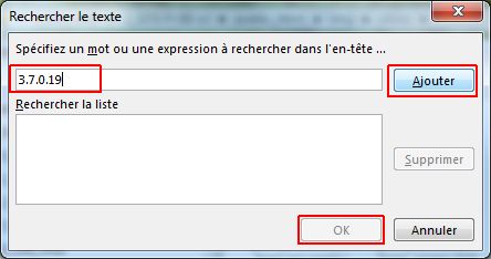 spam dans outlook recherche IP scan